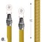 Flextron Gas Line Hose 1/2'' O.D.x48'' Len 3/8" MIP Fittings Yellow Coated Stainless Steel Flexible Connector FTGC-YC38-48G - alternate 5